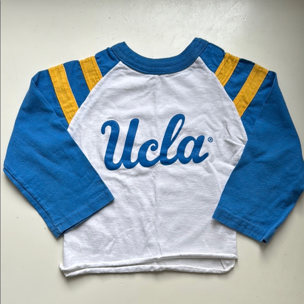 Kids UCLA Blue and Yellow Raglan Shirt